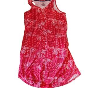 🚨5 For $25🚨Women's Large Mid Length Red Paisley Dress